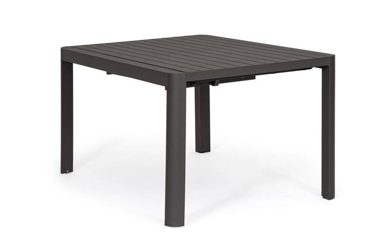 Esstisch TaVolo All. Kiplin anthrazit ausziehbar auf 149x149cm(150x97/150)Ausstellungstück