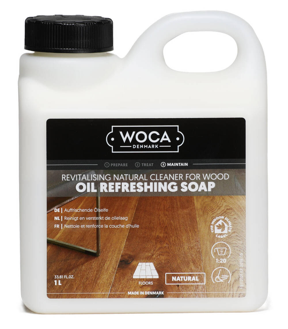 Woca, Oil Refreshing Soap, Natur, 1,0ltr, Reicht für ca. 150-200 m2/l, (VE6)