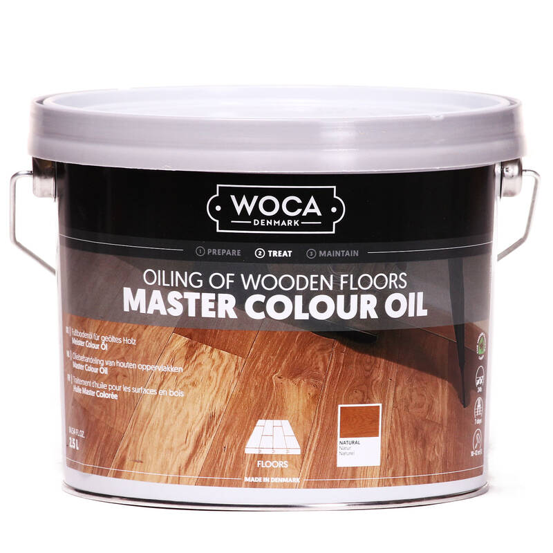 Woca, Master Colour Oil, Natur, 2,5ltr, Reicht für ca. 10-12 m2/l, (VE4)