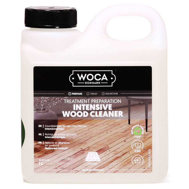 Woca, Intensive Wood Cleaner, 1,0ltr, Reicht für ca. 200-300 m2/l, (VE6)