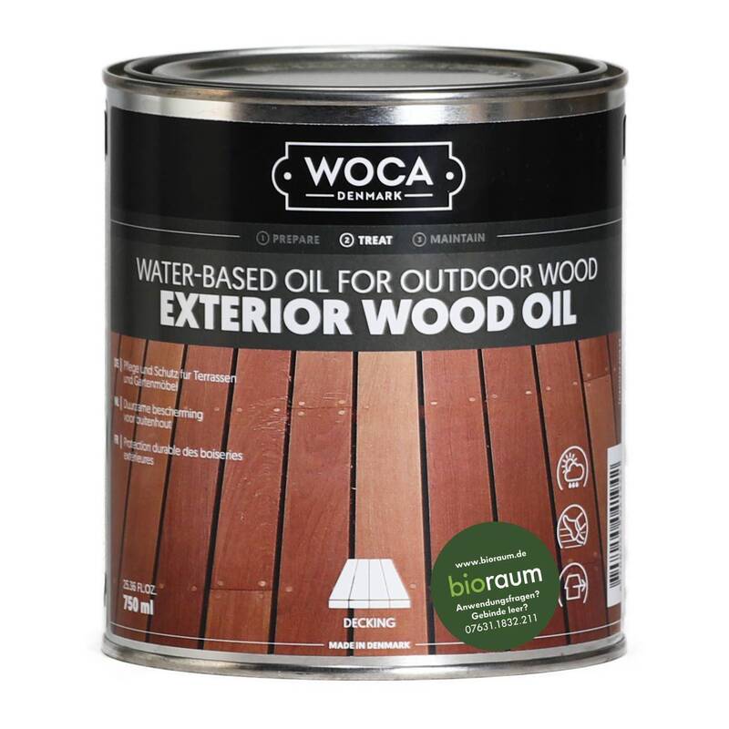 Woca, Exterior Wood Oil, Bangkirai, 0,75ltr, Reicht für ca. 8-12m2/l
