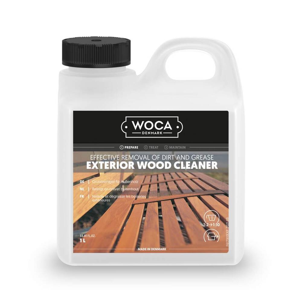 Woca, Exterior Wood Cleaner, 1,0ltr, Reicht für ca. 6-10 m2/l