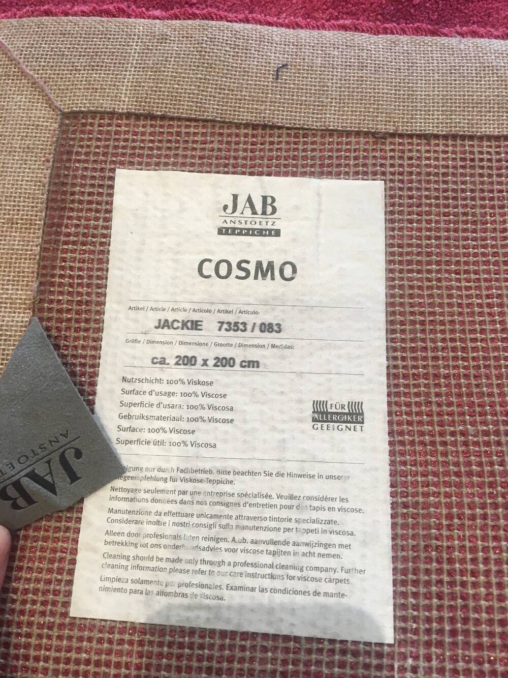 Teppich COSMO JACKIE