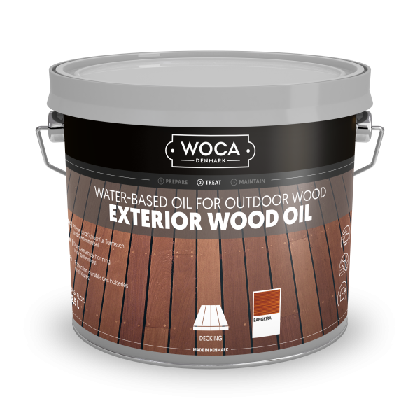 Woca, Exterior Wood Oil, Bangkirai, 2,5ltr, Reicht für ca. 8-12m2/l