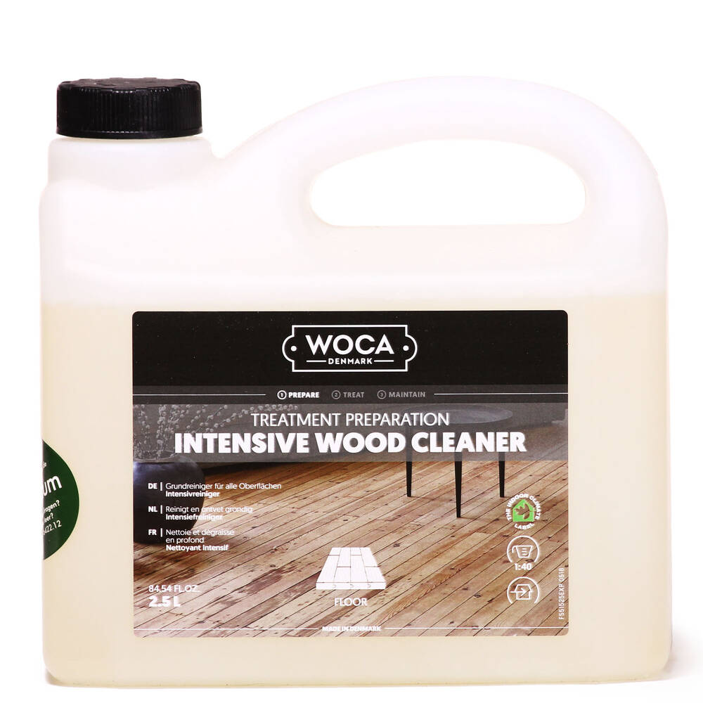 Woca, Intensive Wood Cleaner, 2,5ltr, Reicht für ca. 200-300 m2/l, (VE4)