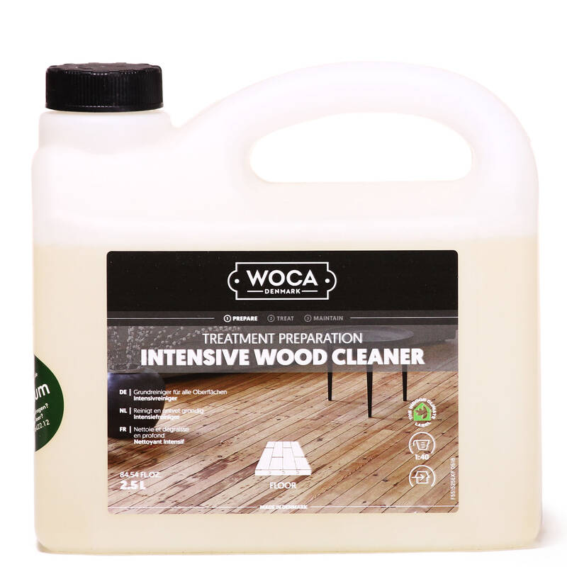 Woca, Intensive Wood Cleaner, 2,5ltr, Reicht für ca. 200-300 m2/l, (VE4)