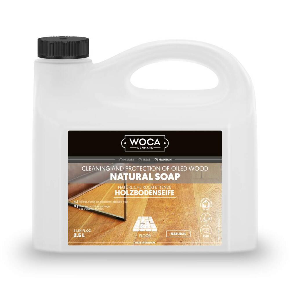 Woca, Natural Soap, Natur, 2,5ltr, Reicht für ca. 320-400 m2/l, (VE4)